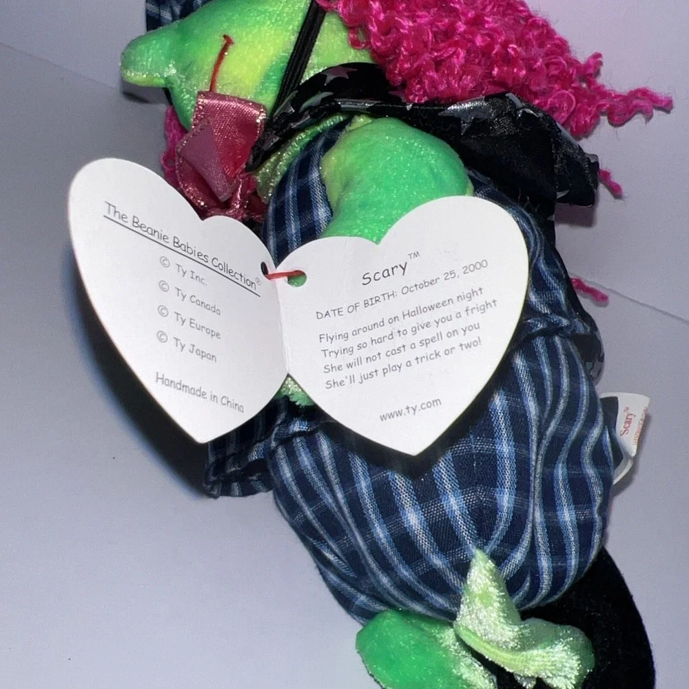 TY‎ Beanie Babies Scary The Witch With Hang Rag